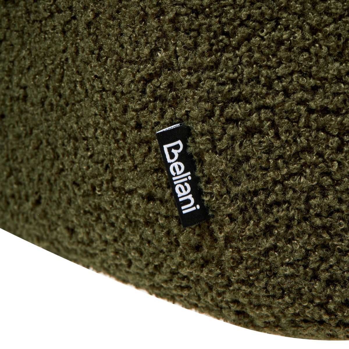 ESSZIMMERSTUHL drehbar Bouclé Grün Hayden - Braun/Grün, Textil (64/85/69cm) - Beliani