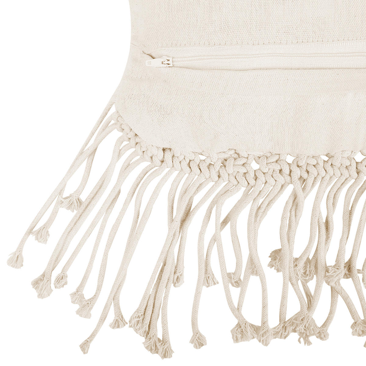 DEKOKISSEN 2er-Set Hellbeige 45/45 cm Yortan - Beige, Textil (45/45cm) - Beliani
