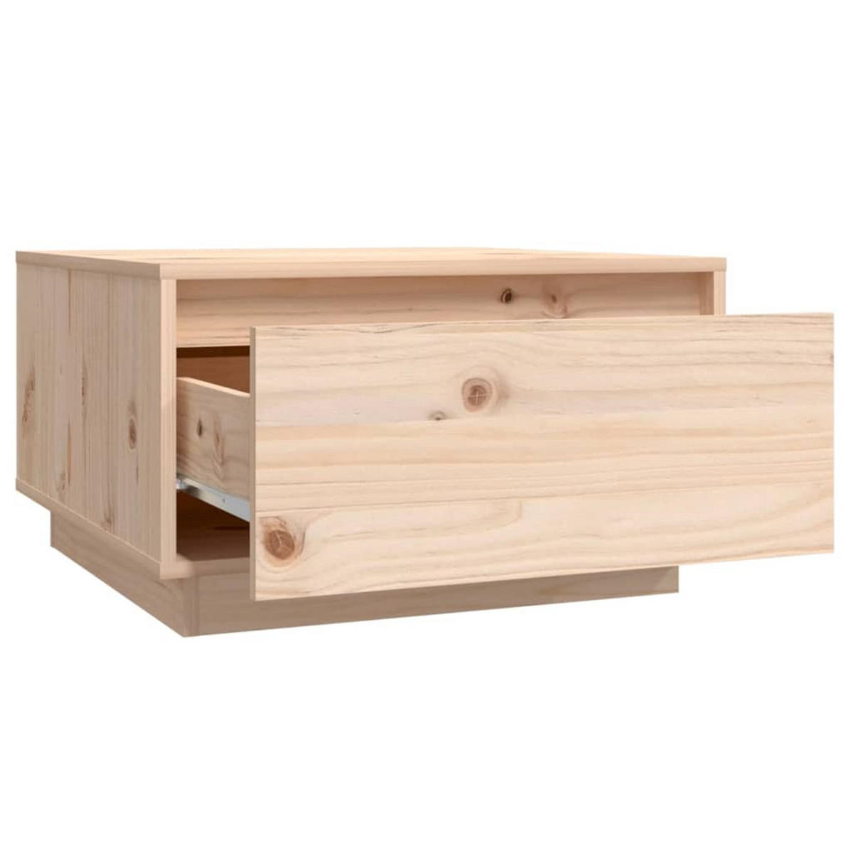 COUCHTISCH 55x56x32 cm Massivholz Kiefer - Braun, Holz (55/56/32cm) - furnicato
