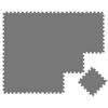 SPIELMATTE ab Null - 180/90/1 cm Puzzlematte Grau - Grau, Kunststoff (30/30cm) - Littletom