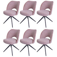 ESSZIMMERSTUHL Altrosa 6er-Set - Altrosa, Textil (54/84/60cm) - MCW