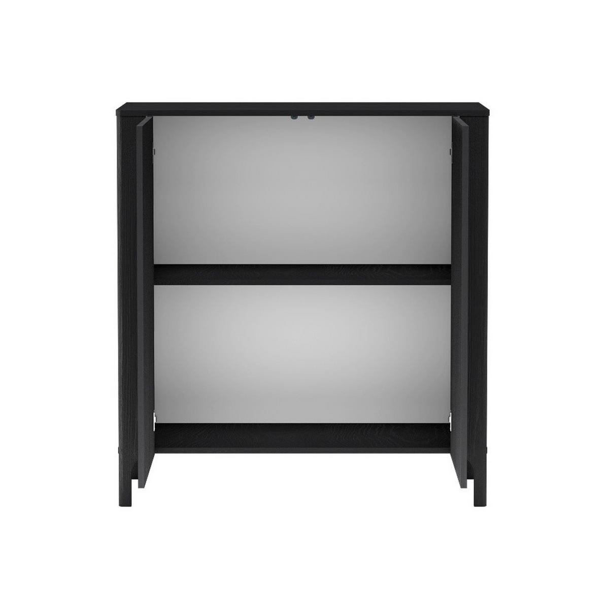 KOMMODE Malumi MM-2 Schwarz Paintflow - Schwarz, Holzwerkstoff (103/95/40.5cm)