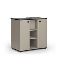 WASCHBECKENUNTERSCHRANK Joli Greige 60 x 59 cm mit 2 Türen - Greige, Holzwerkstoff (60/59/37cm) - Vicco