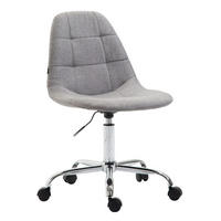 BÜROSTUHL Rhein, Stoff Grau - Grau, Textil/Metall (47/89/56cm) - TPFLiving