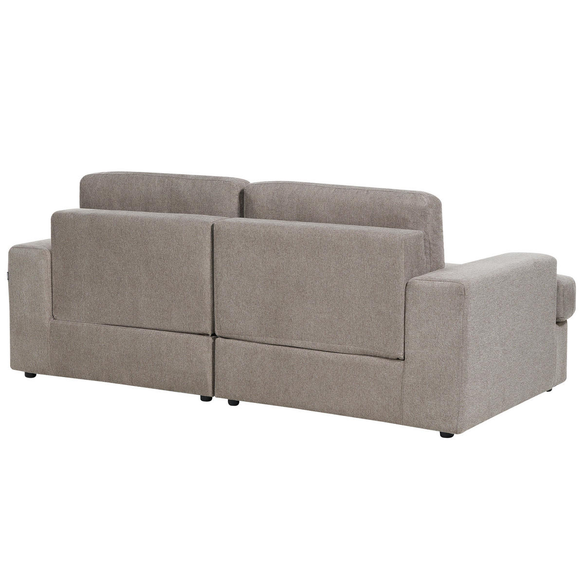 SOFA-SET 5-sitzer taupe Alla - Braun, Textil (112/112/208cm) - Beliani