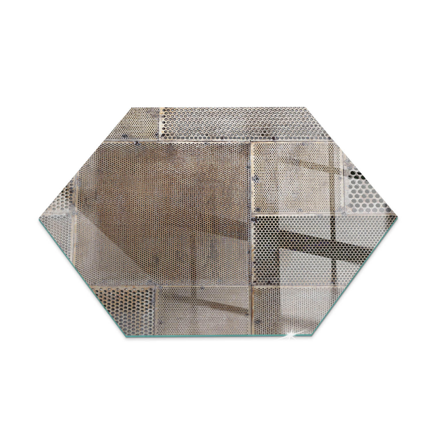 ArtPrintCave Glasplatte Beige 40x40x0.4 cm