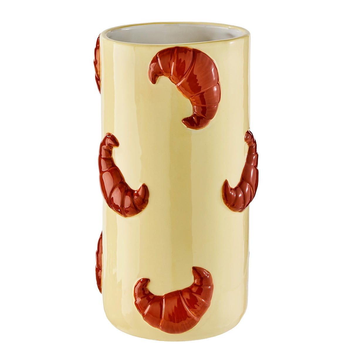 VASE CROISSANT 25 cm - Gelb, Stein (25cm) - Butlers