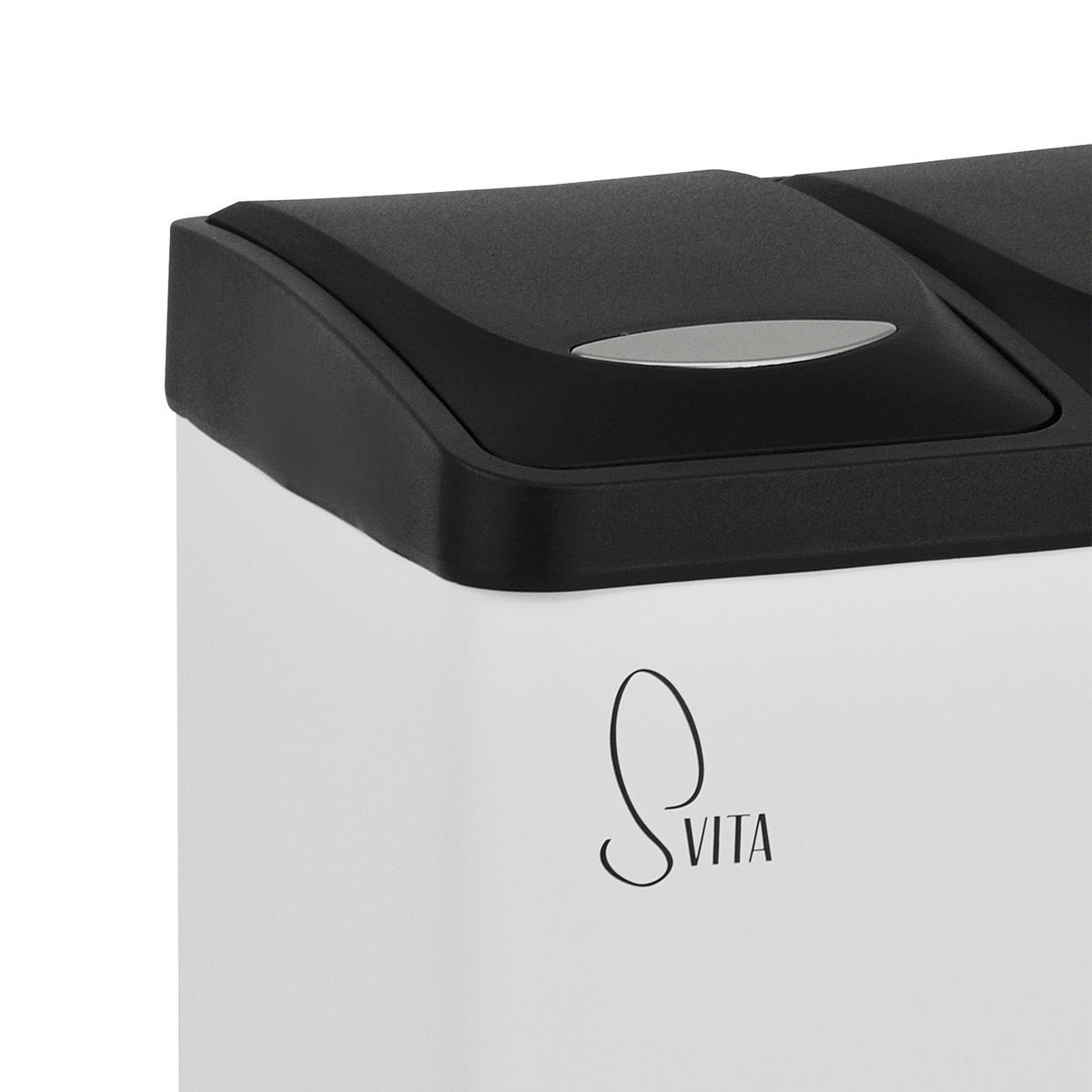 MÜLLEIMER TC2X8 - Weiß, Metall (32/38/28cm) - SVITA