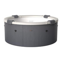 HALBFESTER Whirlpool - 6 Personen - Plastik - Anthrazitgrau - - Anthrazit, Kunststoff (182/70/160cm) - Mspa
