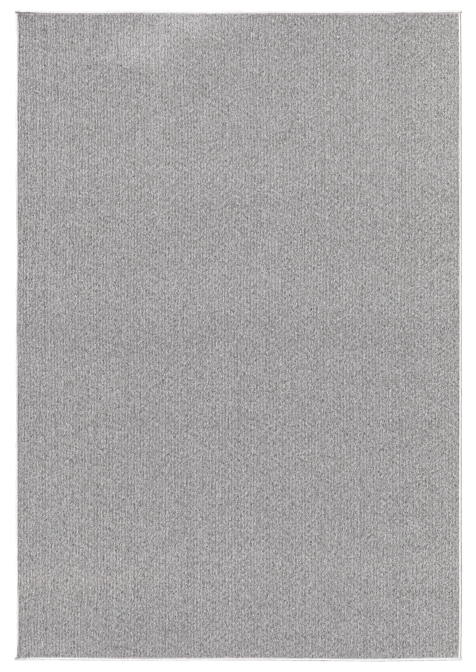 TEPPICH Niederflor Uni COLFOSCO Polypropylen Beige 133 x 133 cm - Grau, Textil (133/133cm) - KADIMA DESIGN