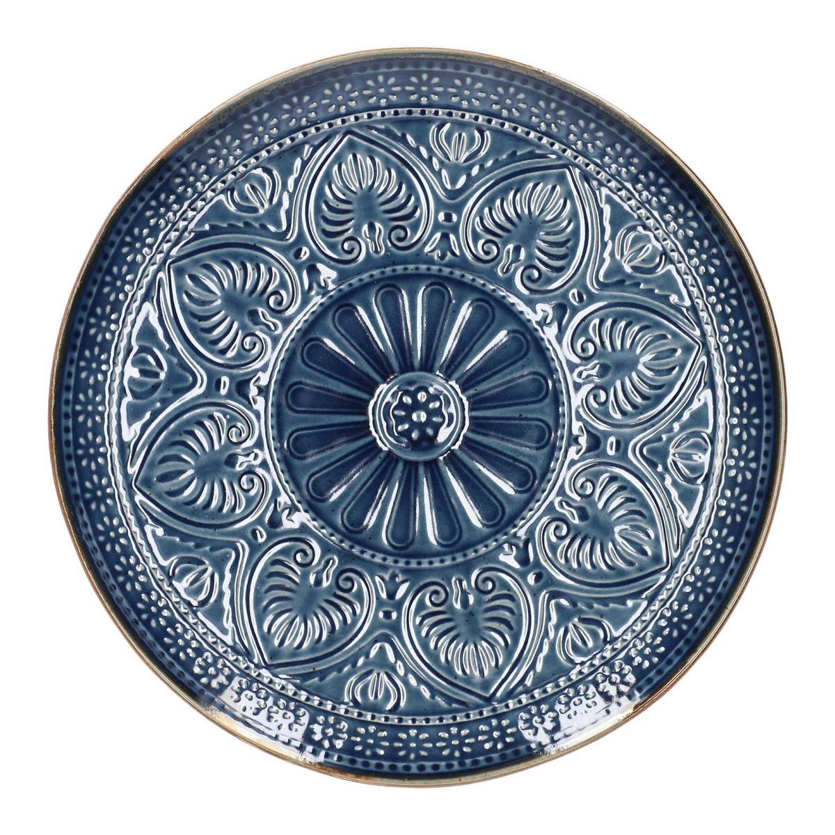 ESSTELLER Indie dunkelblau 27 cm 6er-Set - Dunkelblau, Keramik (27/27/1cm) - Homla