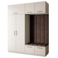 GARDEROBENSCHRANK REMA 200/240/60 cm Modern Garderobe-Set Kaschmir - Kaschmir/Braun, Holzwerkstoff (200/240/60cm) - MASSENO