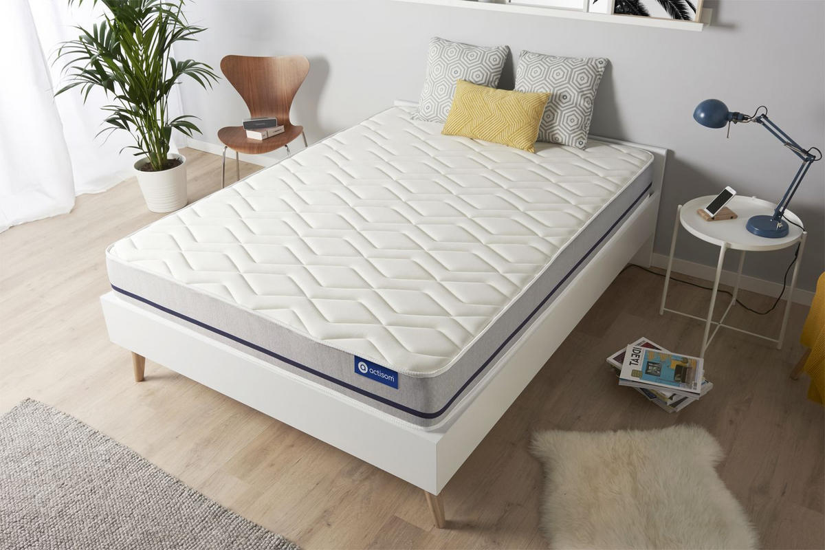 MATRATZE Actimemo soft Memory-Schaum 120 x 195 cm h2 - Weiß, Textil (120/195cm) - ACTISOM
