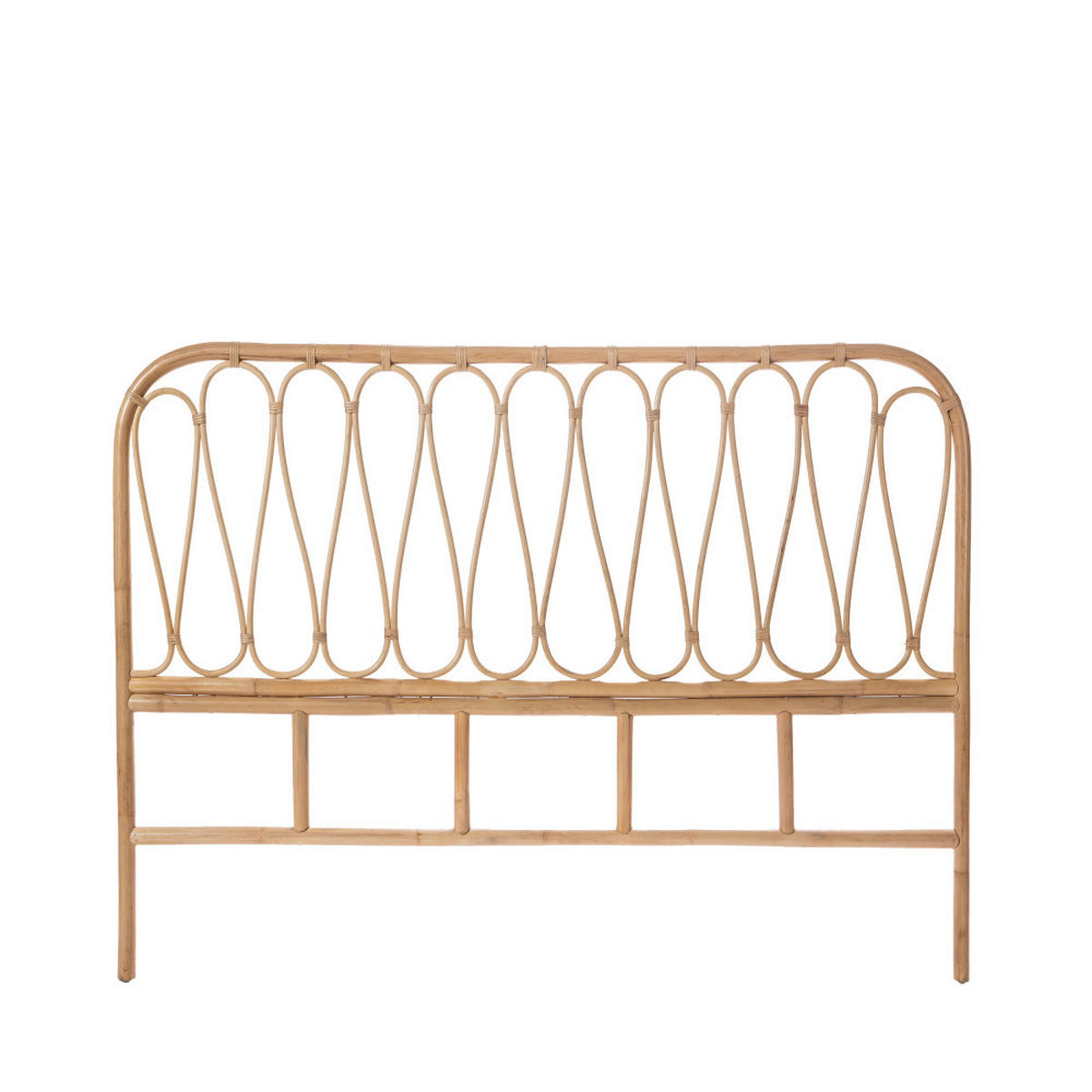 RATTANSENKOPFTEIL 148 cm - ATILAN - Natürlich - Naturfarben, Naturmaterialien (148/111/3cm) - Drawer