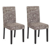 ESSZIMMERSTUHL Grau, Weiß 2er-Set - Weiß/Grau, Textil (43/90/56cm) - MCW