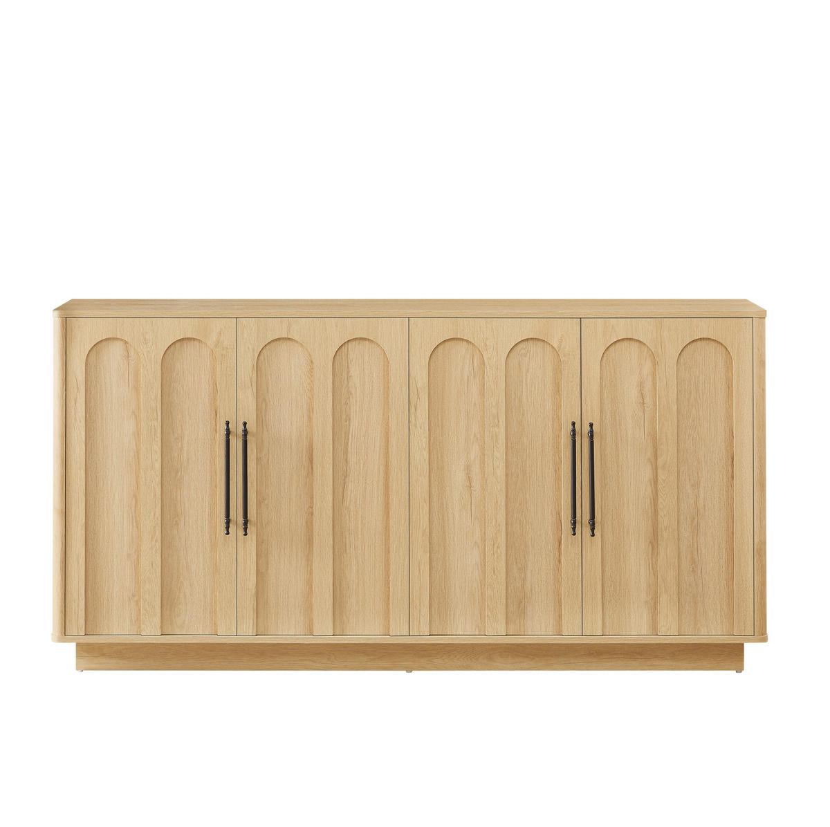 KOMODA 160/40/80 cm boje hrasta od MDF-a s tihim zatvaranjem i zaštitom od prevrtanja - boje hrasta, drvni materijal (160/80/40cm) - OKWISH