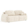 SCHLAFSOFA Loca Creme Webstoff - Creme/Schwarz, Holz/Holzwerkstoff (248/92/103cm) - Maison de Reve
