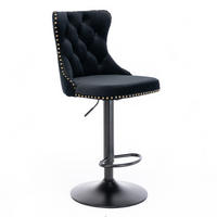 BARHOCKER DE-36371 2er-Set mit 360°-Drehung Schwarz - Schwarz, Metall (46/115/46cm) - ComfortXL
