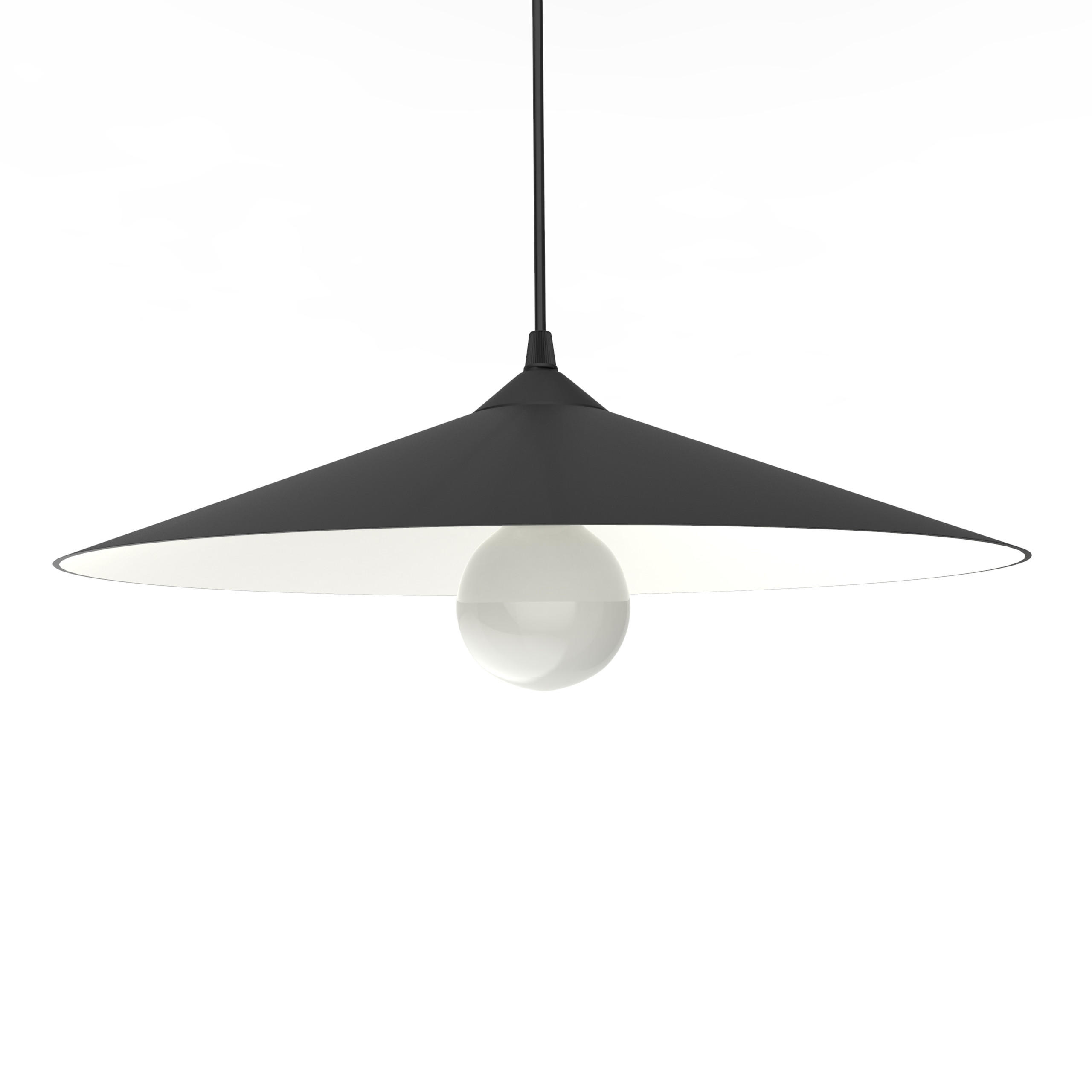 HÄNGELEUCHTE - Schwarz, Metall (40/40/10cm) - Lumicom