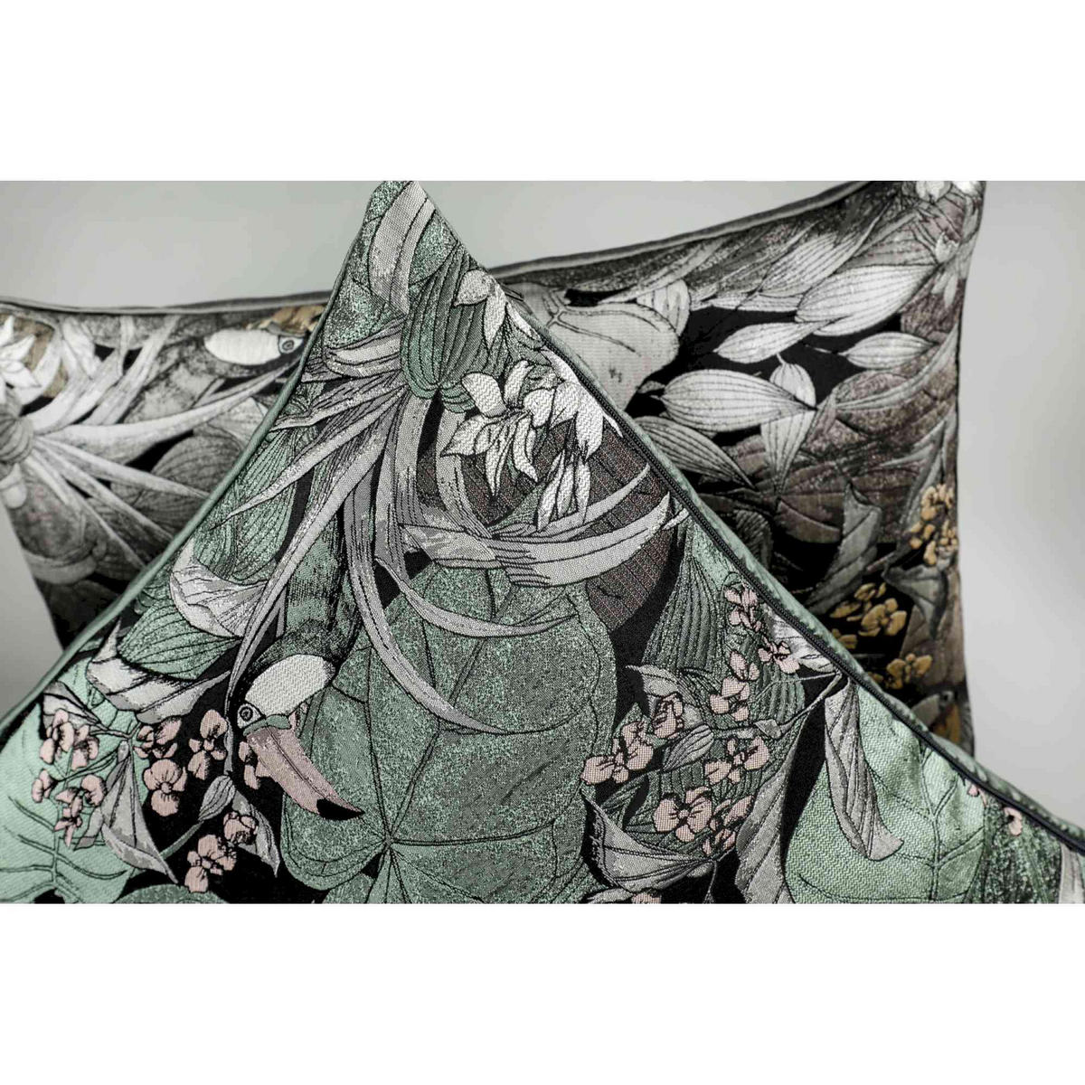 ZIERKISSENHÜLLE TOUCAN - Grün, Textil (45/45cm) - Schöner Wohnen