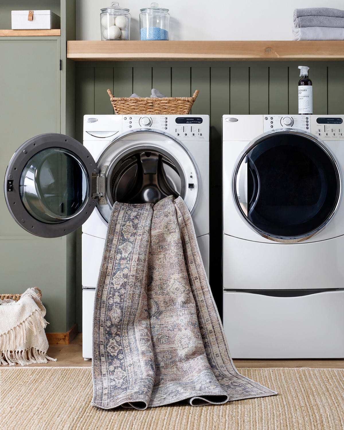 TEPPICH Maschinenwaschbar 160/213 cm Beige - Beige, Textil (160/213cm) - LIVABLISS