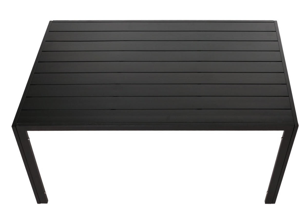 ALU-ESSTISCH 72x140x80cm wetterfest Anthrazit - Anthrazit, Metall (80/140/72cm) - CHEFGASTRO