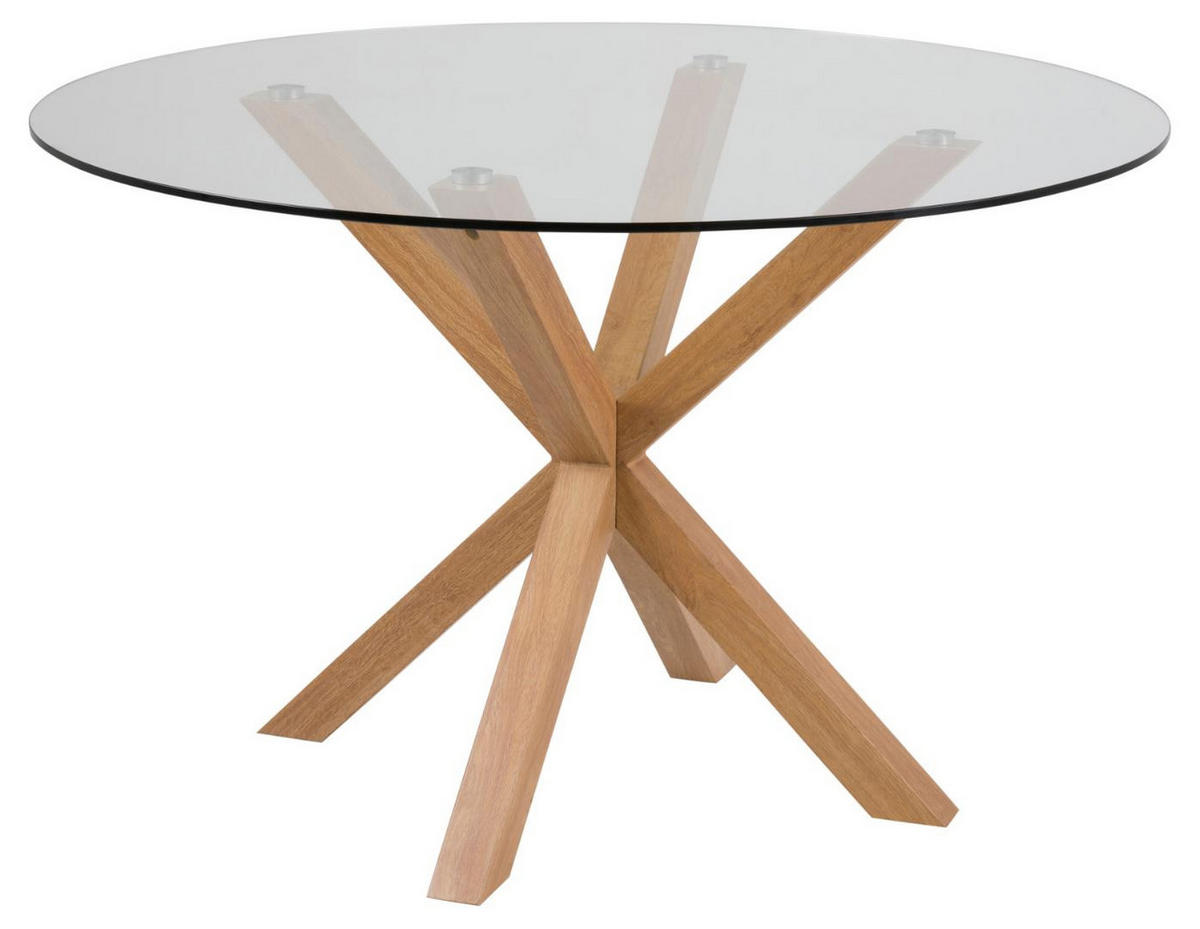 ESSTISCH Glas - Weiß, Holzwerkstoff (119/119/76cm) - ebuy24
