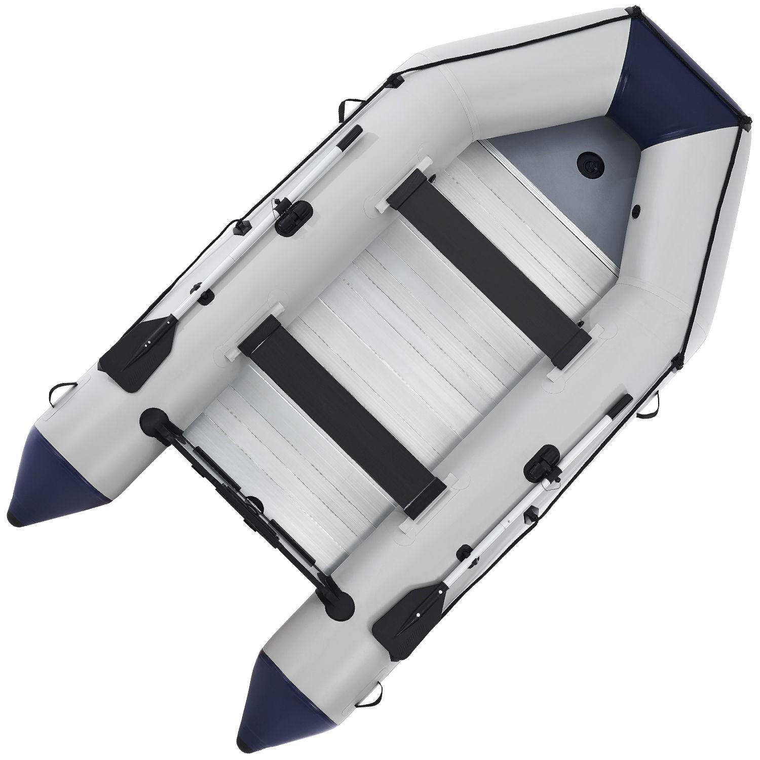 SCHLAUCHBOOT Paddelboot 3,80 m inkl. Tasche & Reparaturset - Grau, Kunststoff (380/170/77cm) - Artsport