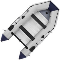 SCHLAUCHBOOT Paddelboot 3,80 m inkl. Tasche & Reparaturset - Grau, Kunststoff (380/170/77cm) - Artsport
