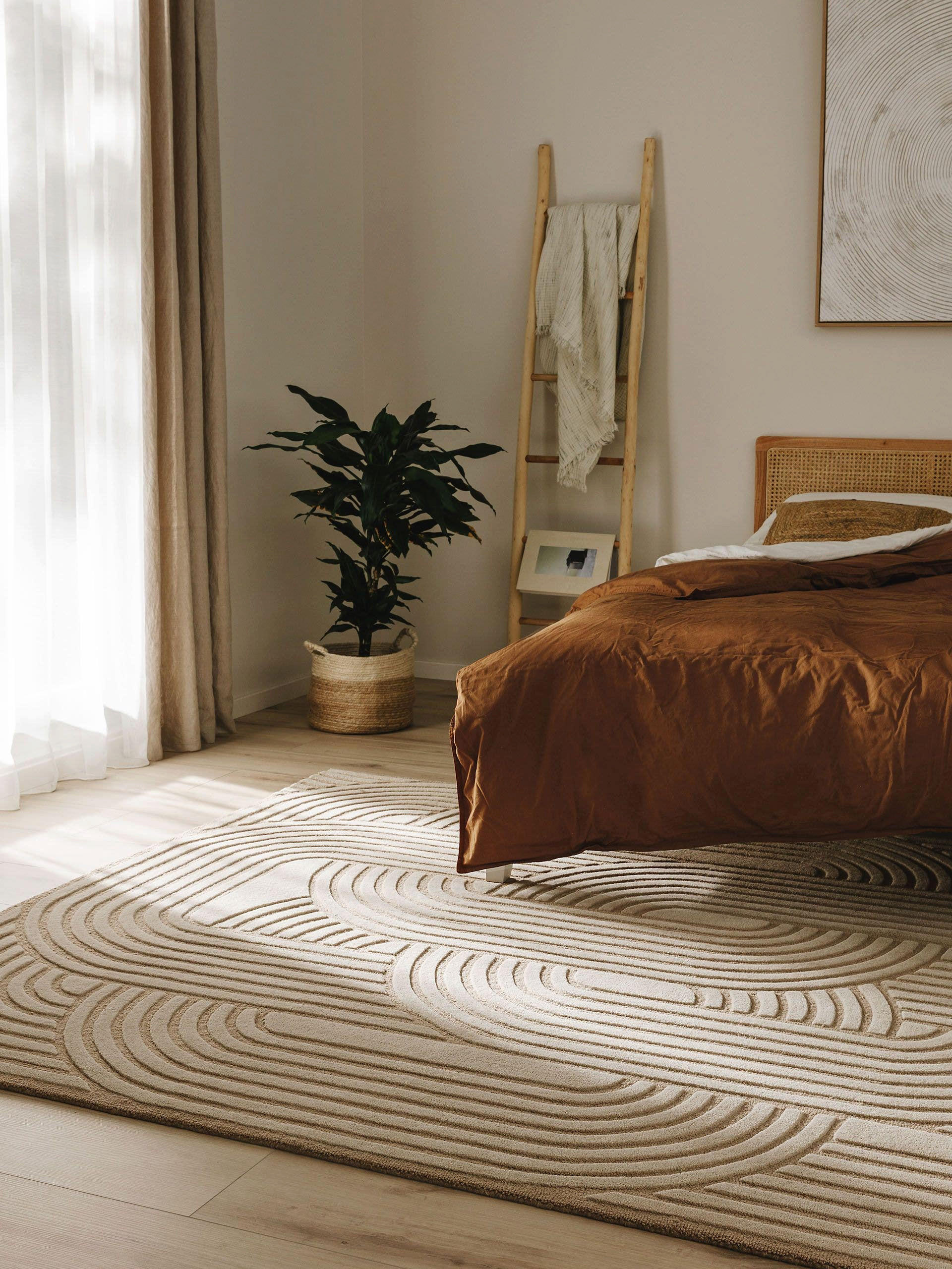 WOLLTEPPICH Nuria Beige 160x230 cm - Beige, Textil (160/230cm) - benuta Pure