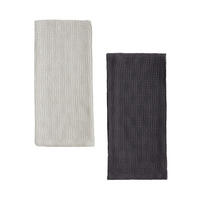 GESCHIRRTUCH-SET Disheri (2er-Set) - Hellgrau, Textil (45/65cm) - home&you