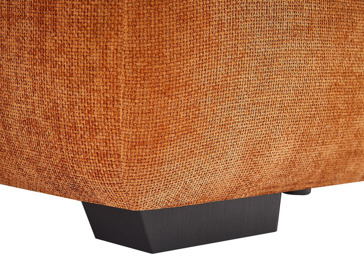 SOFA - 5 Personen - stoff - terracotta Berenia - Terracotta, Textil (298/82/207cm) - Vente-Unique