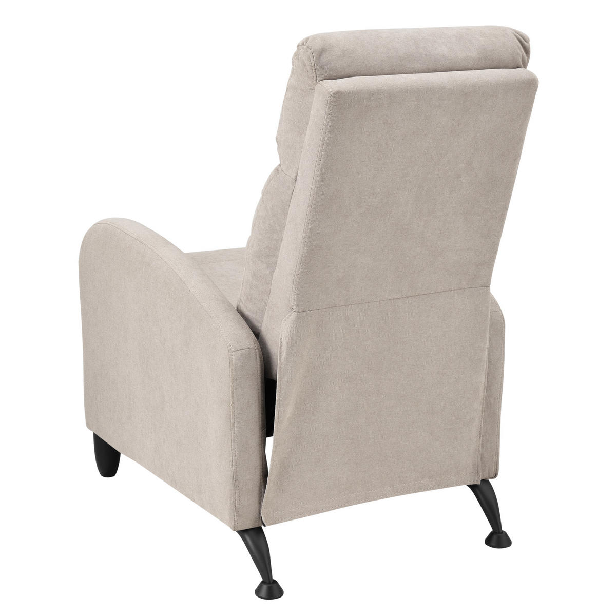 POLSTERSESSEL Bregenz Textil Braun - Braun, Textil (60/102/92cm) - [en.casa]