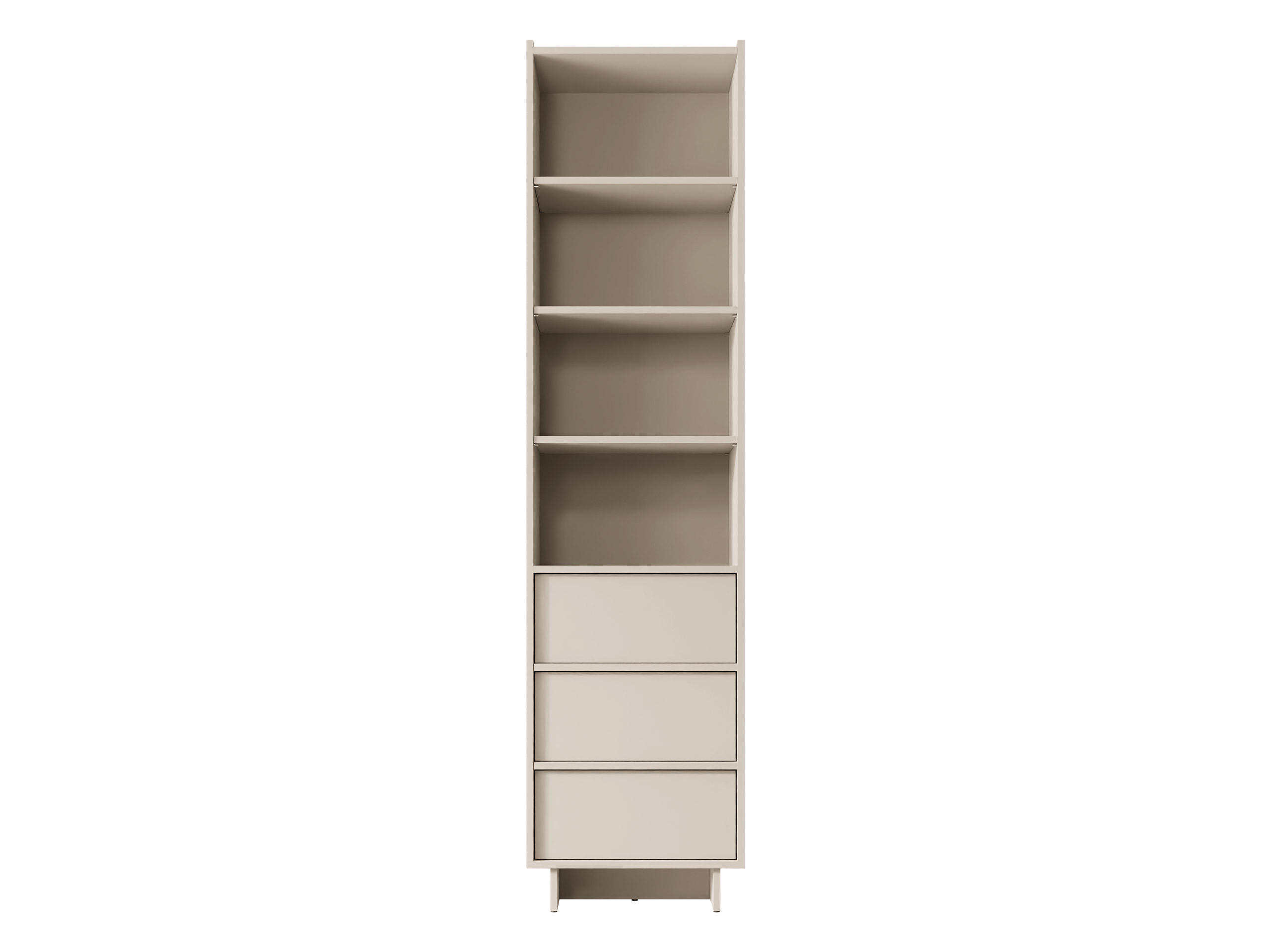 STANDREGAL Yasumi R50 - Kaschmir/Schwarz, Holzwerkstoff/Kunststoff (50/201/39cm) - MIRJAN24