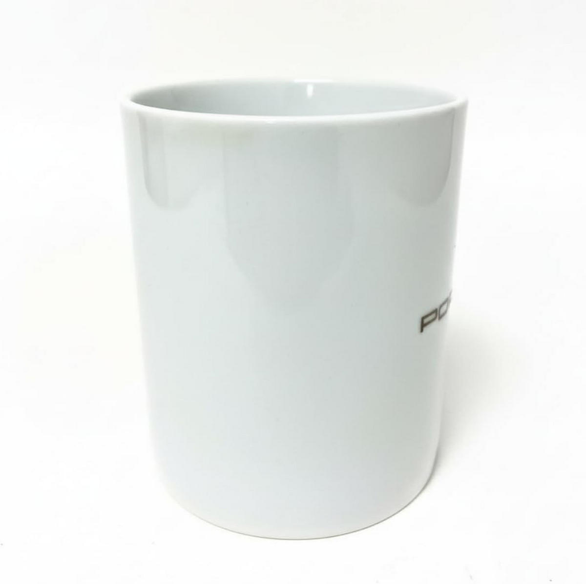 KAFFEEBECHER Porzellan 400 ml weiss – Porsche Wappen ohne Goldrand - Weiß, Keramik (0.4L) - Porsche