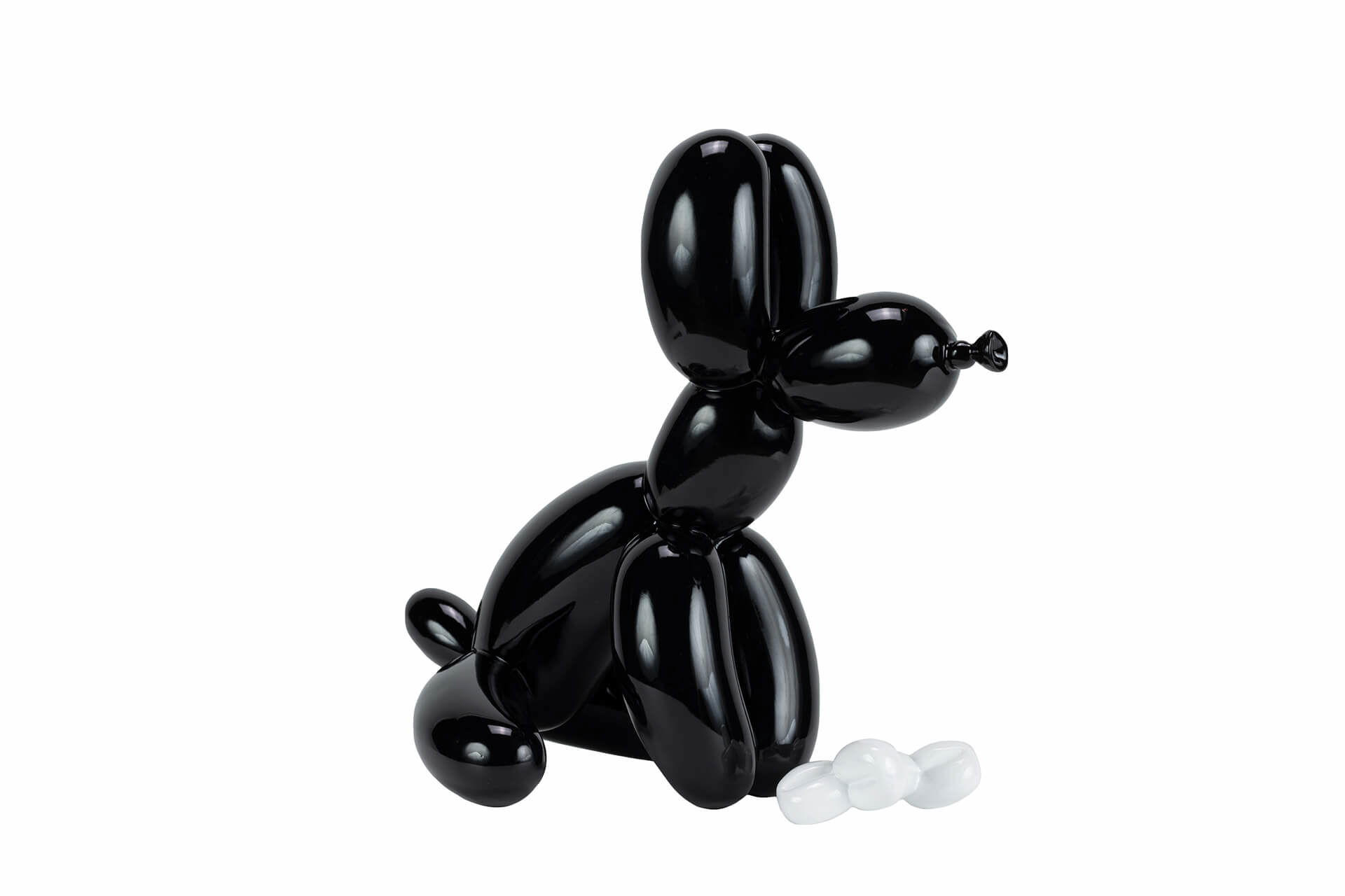 SKULPTUR Schwarz 30/28 cm - Schwarz, Stein (30/28/18cm) - KUNSTLOFT