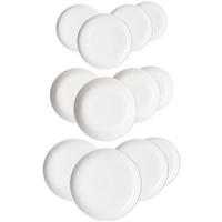 TELLERSET Volos weiß 12er Set - Weiß, Keramik (1/1/1cm) - Ritzenhoff Breker
