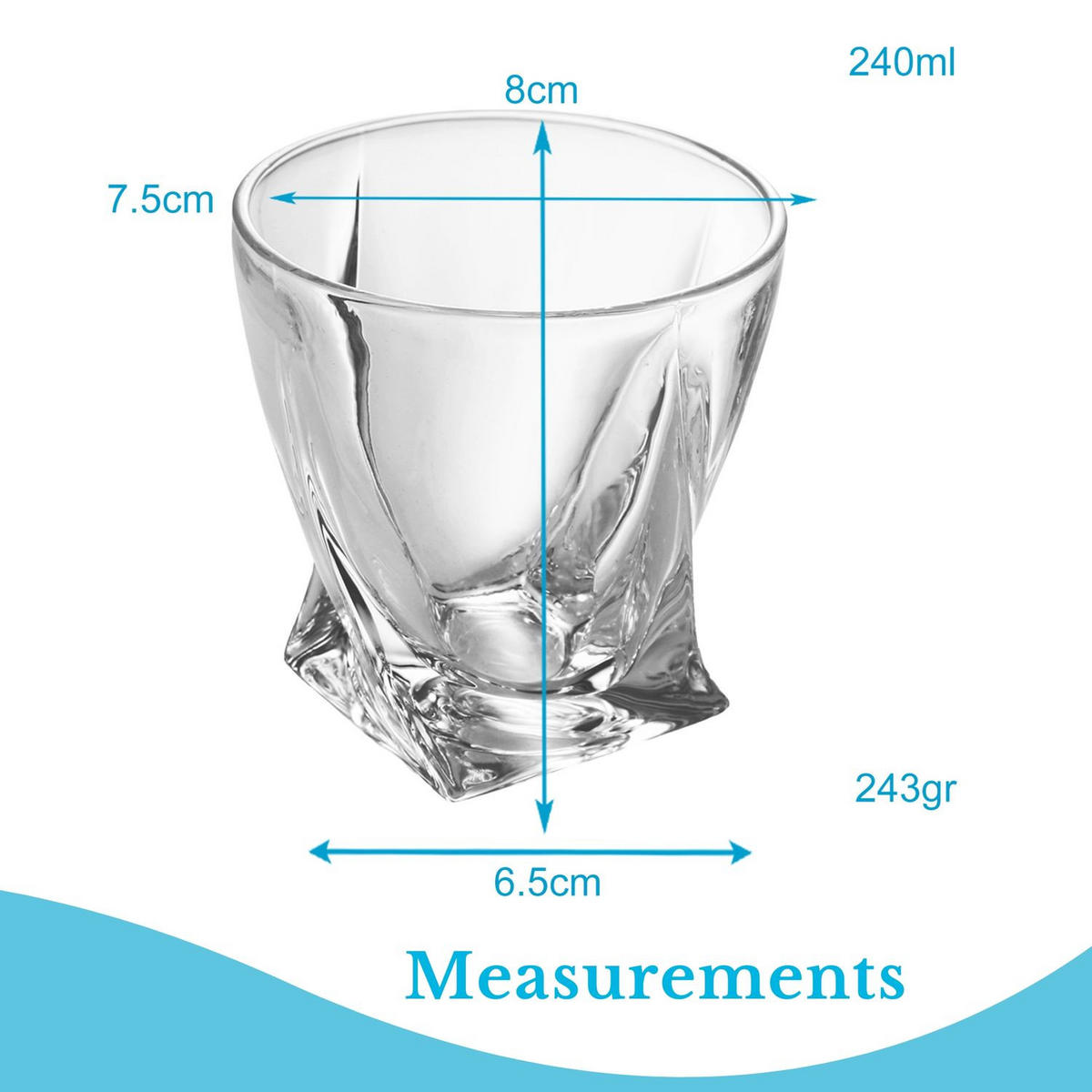 WHISKY GLAS Set (2-tlg.) - Transparent, Glas (0.3L) - Intirilife