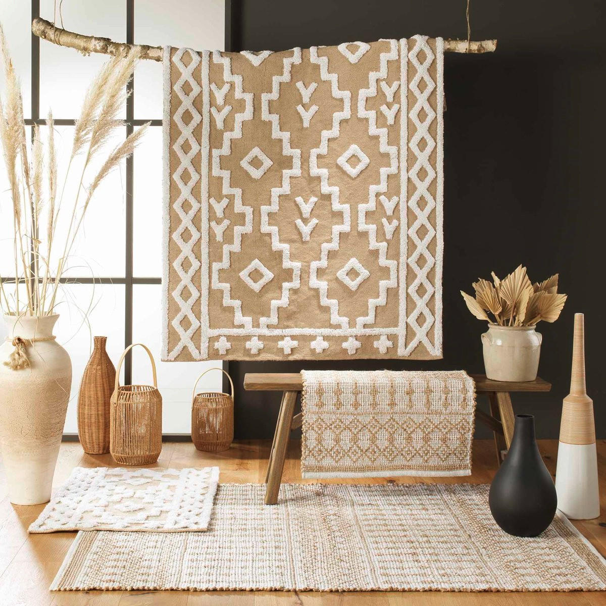 JUTETEPPICH 60/90 cm Medine - Beige, Naturmaterialien (90/50cm) - Douceur d´intérieur