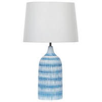 TISCHLAMPE Georgina 33/33/66 cm - Blau, Keramik (33/33/66cm) - Beliani