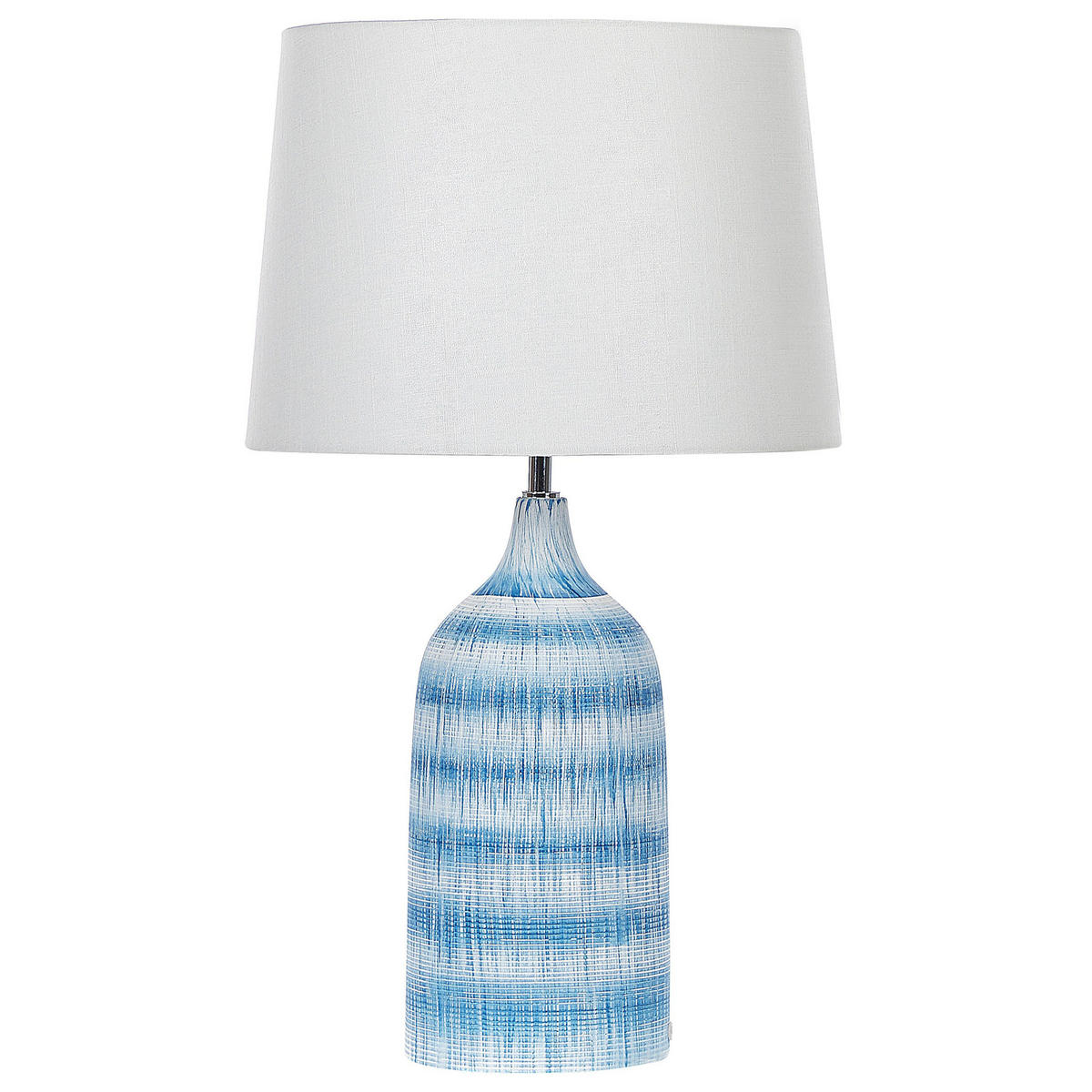 TISCHLAMPE Georgina 33/33/66 cm - Blau, Keramik (33/33/66cm) - Beliani