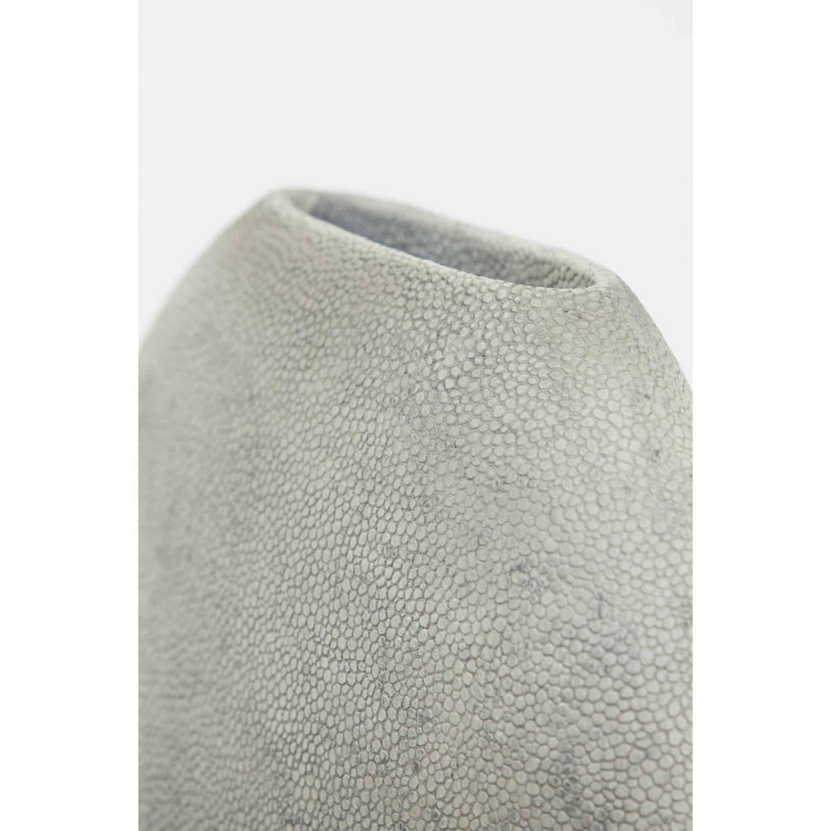 VASE Rayskin Grau 40/14/36 cm - Grau, Kunststoff (36cm) - Light & Living