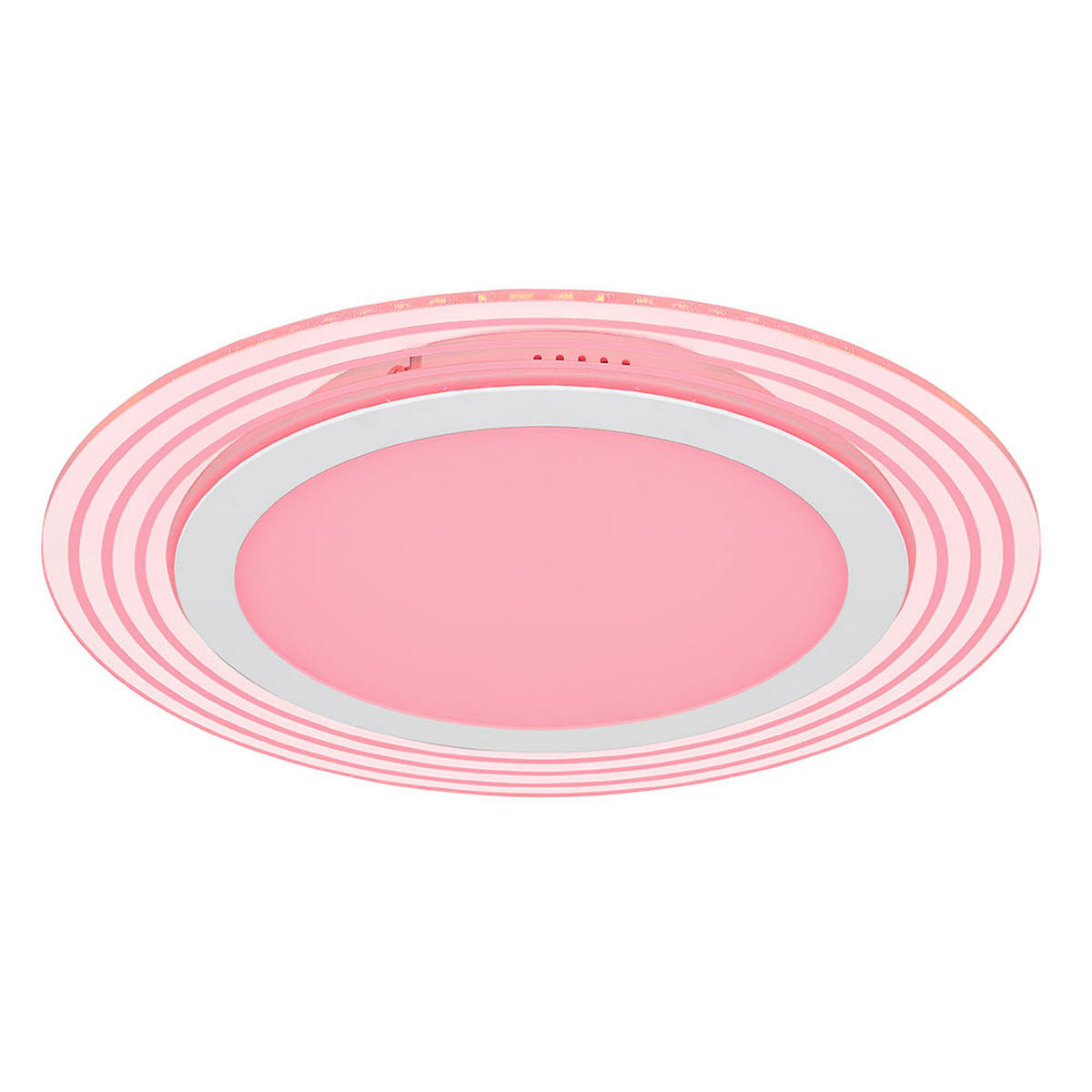 LED DECKENLEUCHTE Metall Weiß D 40 cm - Weiß, Metall (40/40/4.7cm) - Globo Lighting