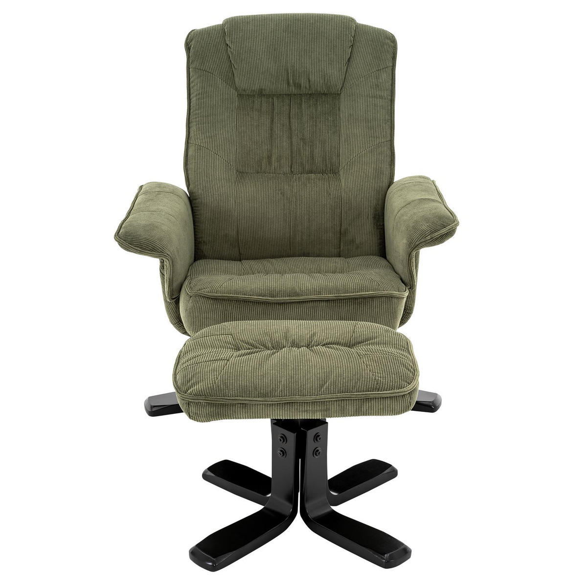RELAXSESSEL CHARLY - Schwarz/Grün, Textil (76/87/61cm) - IDIMEX