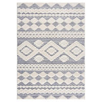 HOCHFLOR-TEPPICH Focus 3005 Grau 120x170 cm - Creme/Grau, Textil (120/170cm) - carpet city