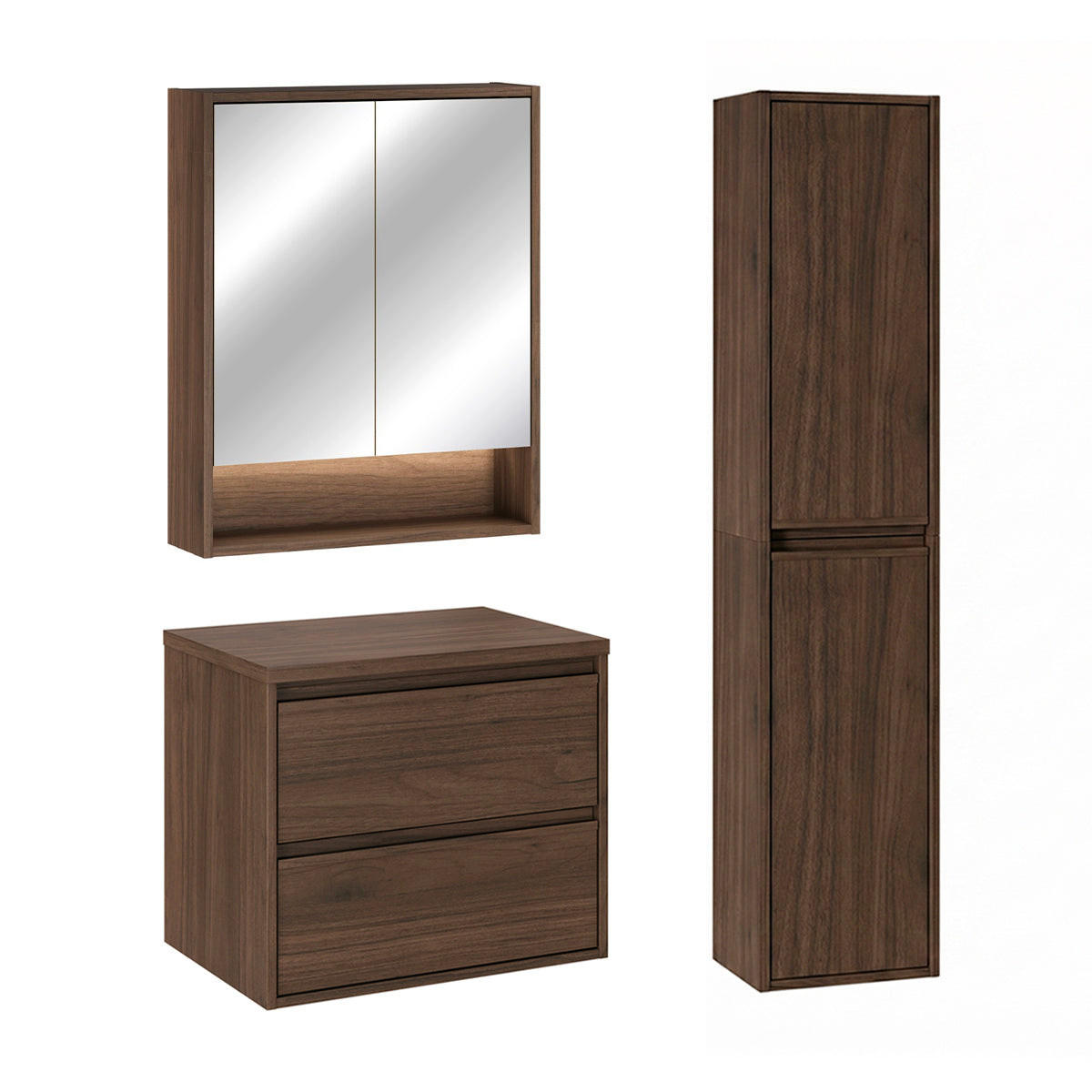 Petits-meubles KOUPELNOVÝ NÁBYTEK 60cm Edmé 2er-Set Dřevo