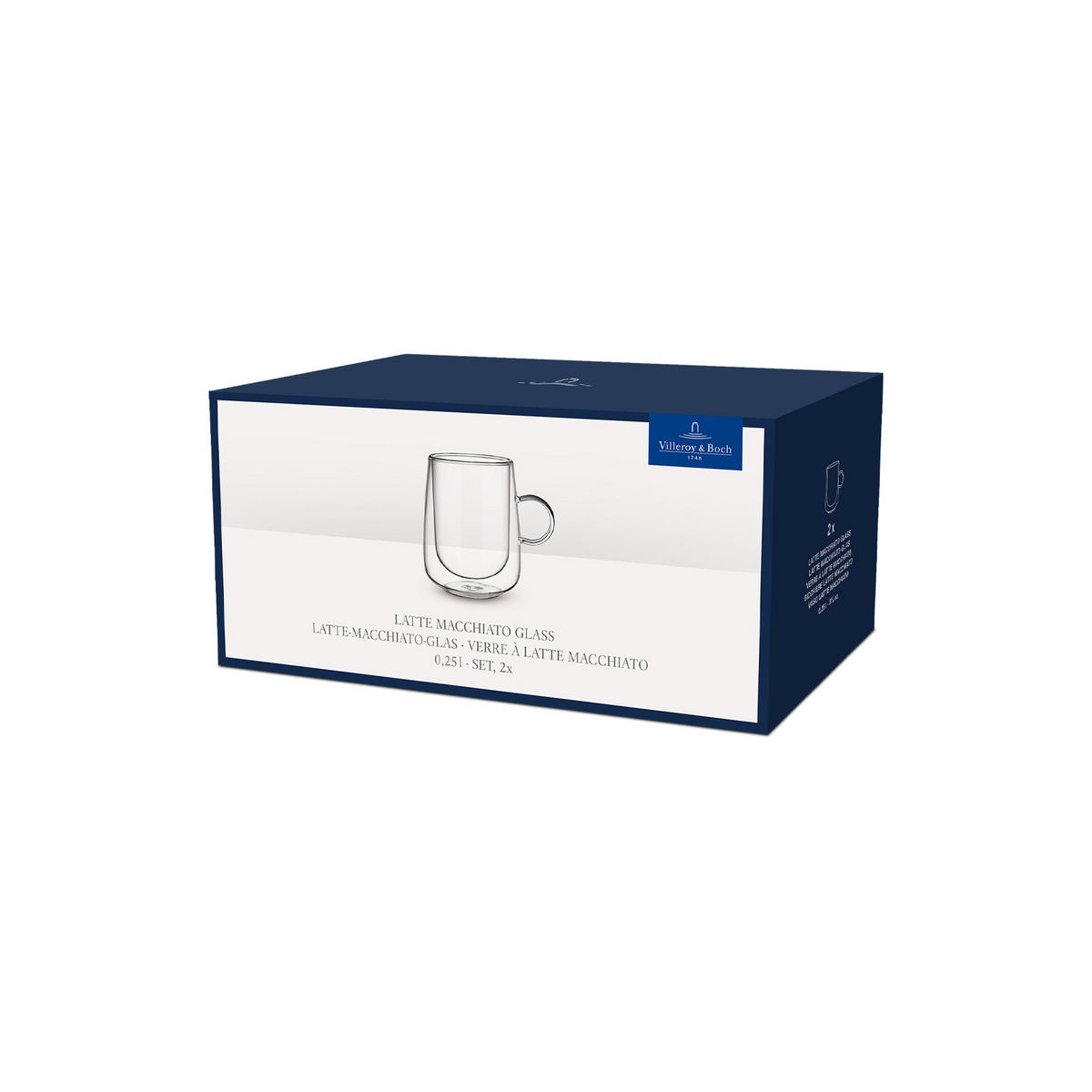 LATTE-MACCHIATO-GLÄSER Artesano Hot & Cold transparent 250 ml 2er Set - Transparent, Glas (0.25L) - Villeroy & Boch