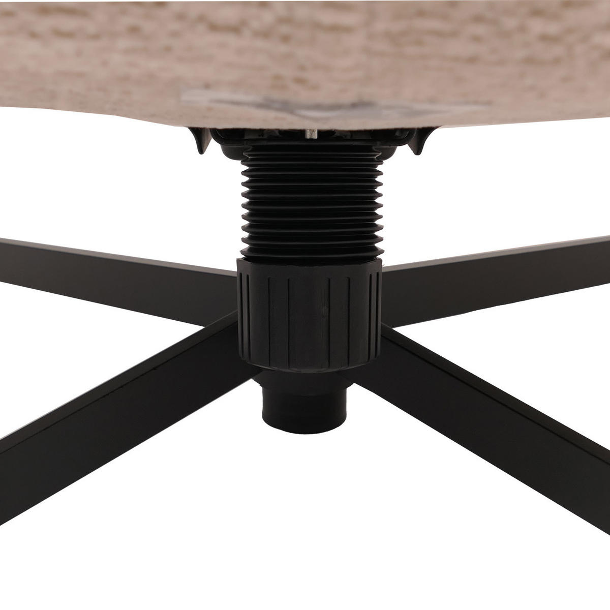 RELAXSESSEL MIT HOCKER Creme - Creme, Textil (80/96/90cm) - MCW