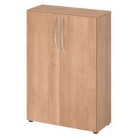 AKTENSCHRANK - 3 Ordnerhöhen 35/80/114,4 cm in Nussbaumfarben - Nussbaumfarben, Holzwerkstoff (80/114.4/35cm) - bümö