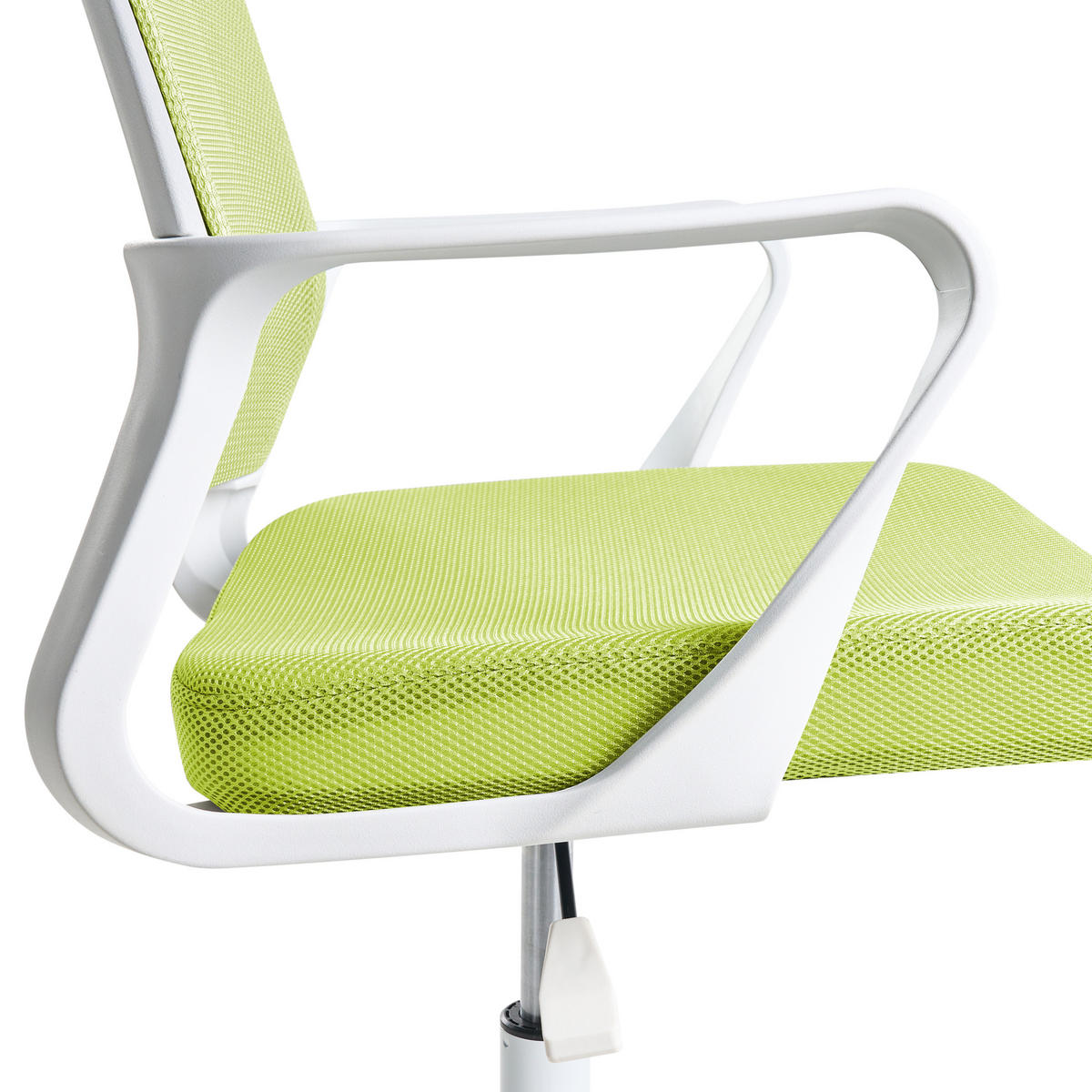 BÜROSTUHL Limettengrün Ease - Limette, Textil (54/94/54cm) - Beliani